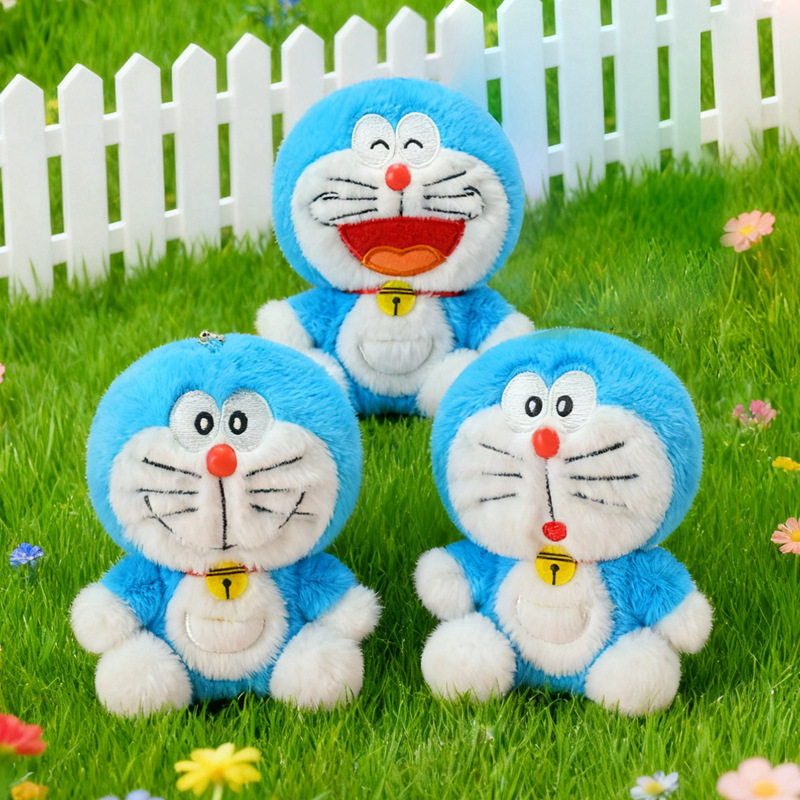 会录音说话多啦A梦挂件叮当猫钥匙扣玩偶包挂饰毛绒公仔生日礼物