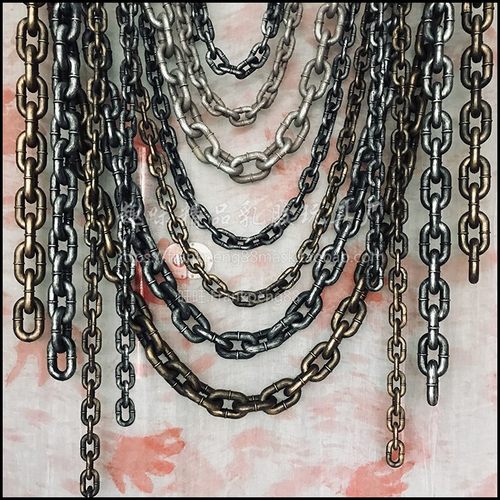 万圣节鬼屋密室道具影视仿真铁链