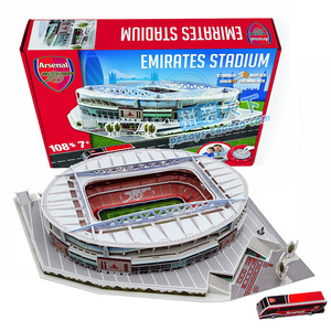 官方正版阿森纳酋长球场模型球迷周边纪念品礼物立体拼图拼装纸模