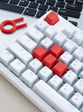 键帽个性创意单颗方向键ESC红色PBT透光OEM高度机械键盘按键磨砂