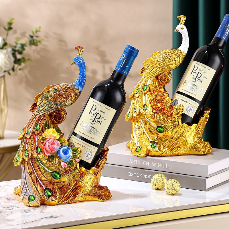创意孔雀摆件红酒架玄关欧式葡萄酒瓶架子客厅家居酒柜装饰品酒托,家居饰品,桌面摆件,淘宝优惠券,粉丝福利购,淘宝优惠卷