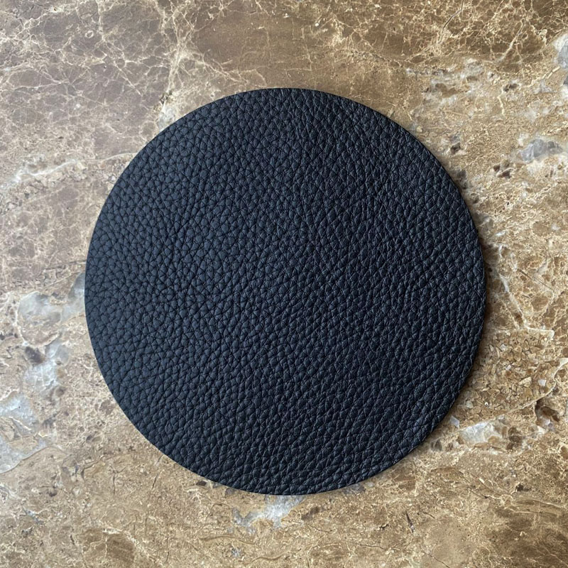 荔枝真皮杯垫子防烫隔热