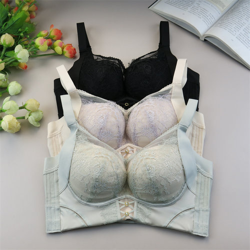 品牌内衣重塑系列女软钢圈上托收副乳B厚杯性感聚拢文胸Y1525B