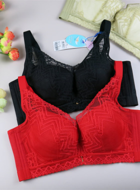 奥丝蓝黛文胸正品内衣女本命年喜庆红色薄款显小性感蕾丝胸罩JK18