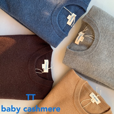 TTcashmere 康赛妮BABY绒男士纯山羊绒男装圆领羊绒衫