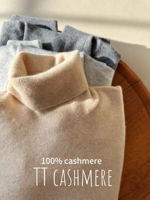 TTcashmere 康赛妮BABY绒纱线100山羊绒2024男装新品高樽领保暖打