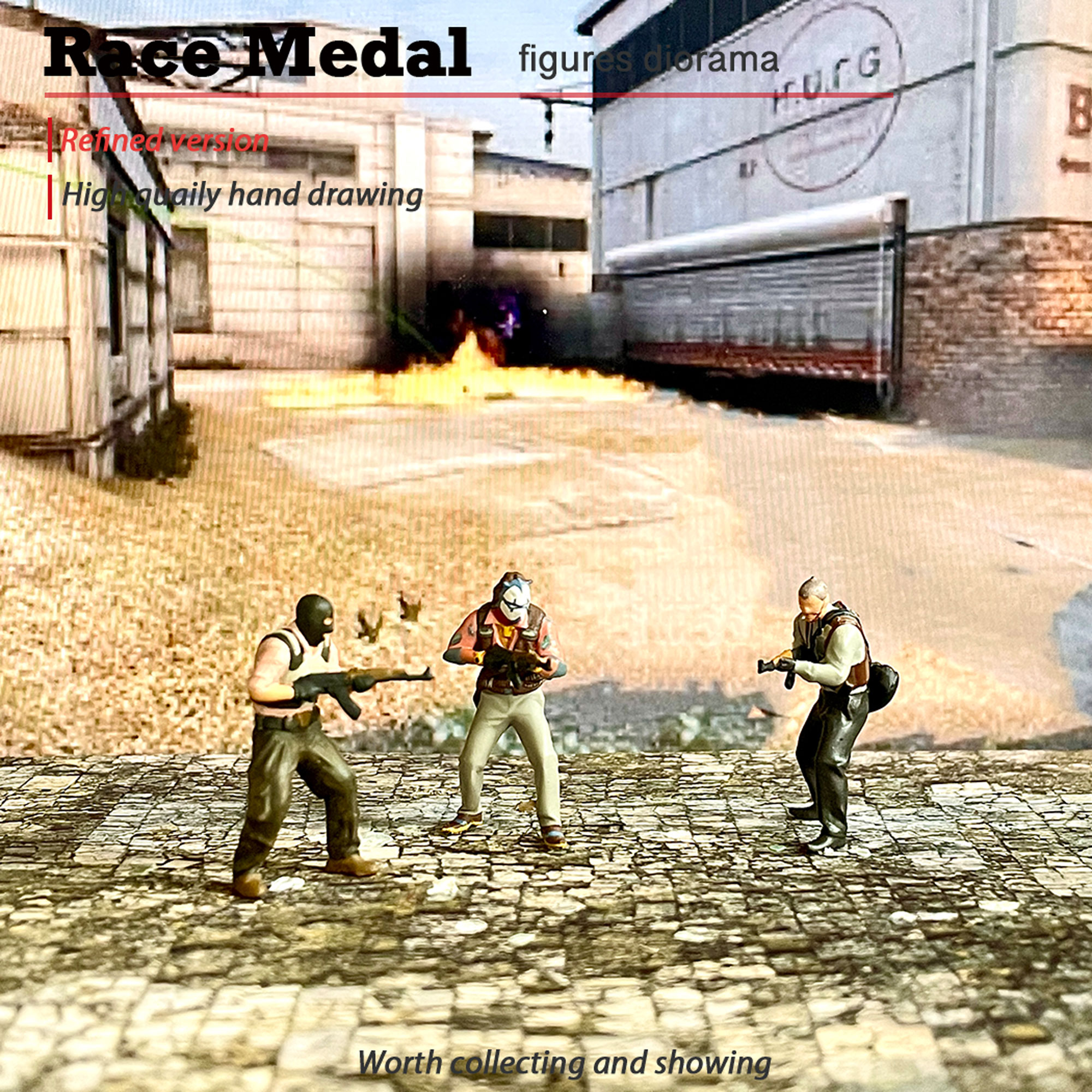 热门游戏 反恐精英 csgo 迷你小玩具 沙盘模型 微缩植物模型 现货