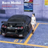 RM Модель 1:64 манит элегантный темперамент Cheongsam Женская 3D Micro -Shrishing Model.