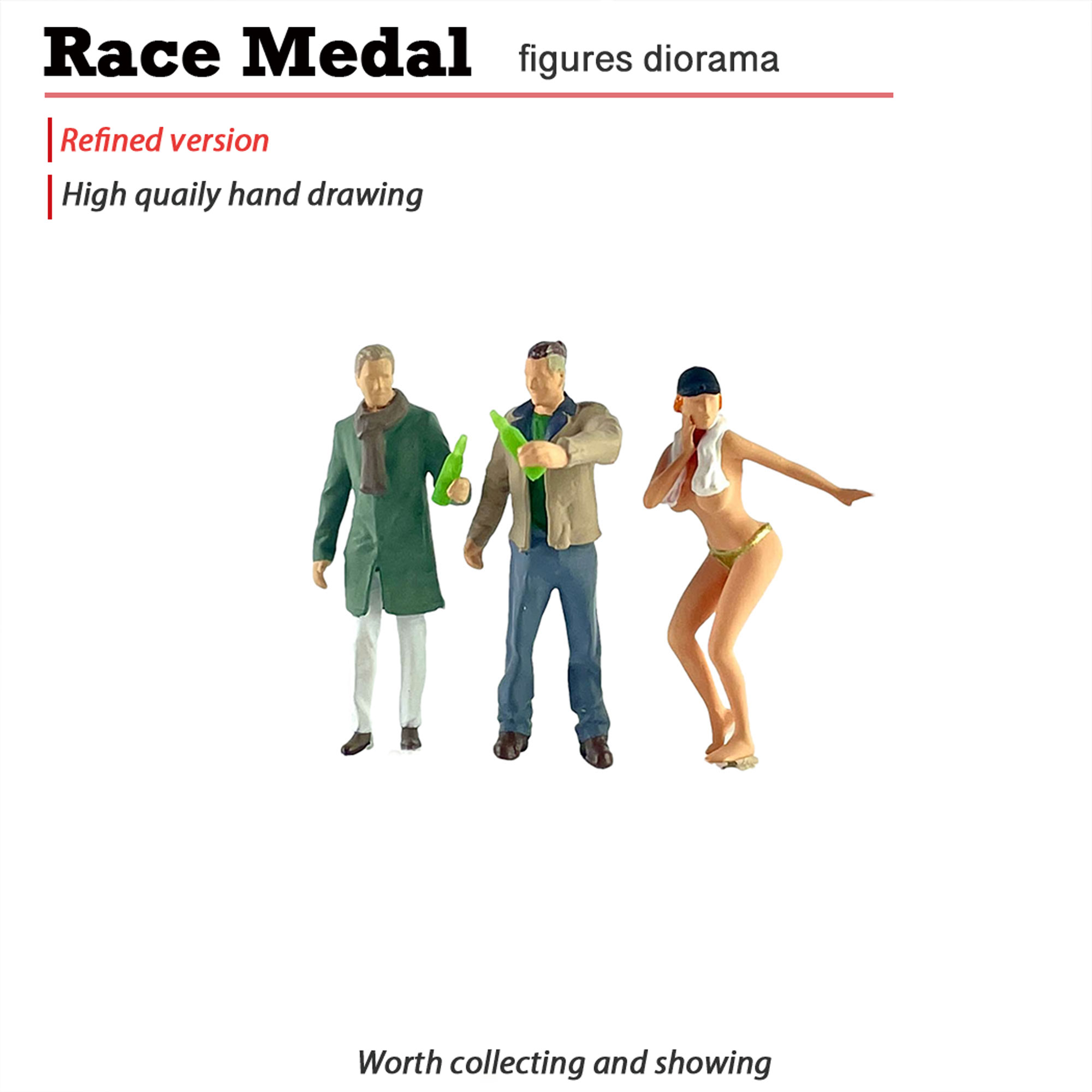 喝酒 啤酒 酒桌场景 畅饮时刻 创意礼物 1:64比例 场景摆件 现货