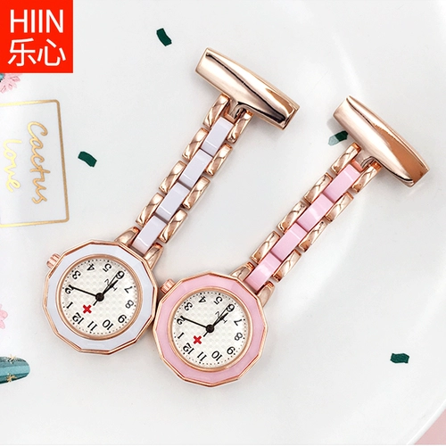 Трендовые металлические карманные часы подходит для мужчин и женщин, булавка, кварцевые часы для школьников