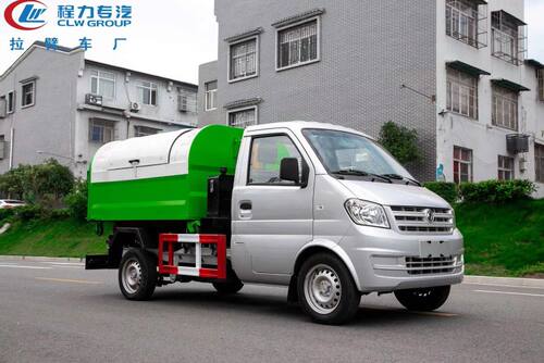 东风小康国六汽油勾臂垃圾车