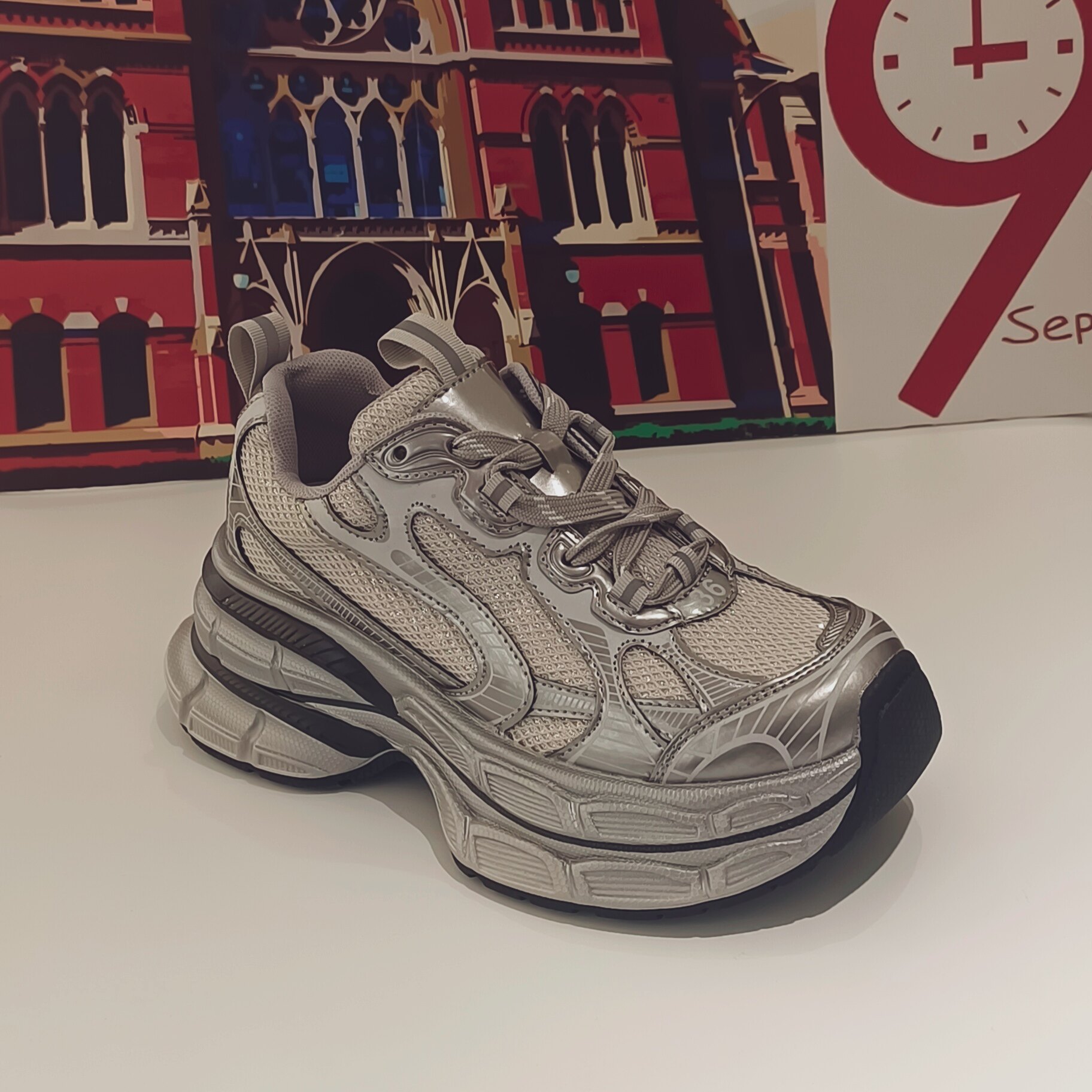 新款老爹鞋2025女新款厚底增高休闲运动鞋百搭鞋M60女鞋专柜正品