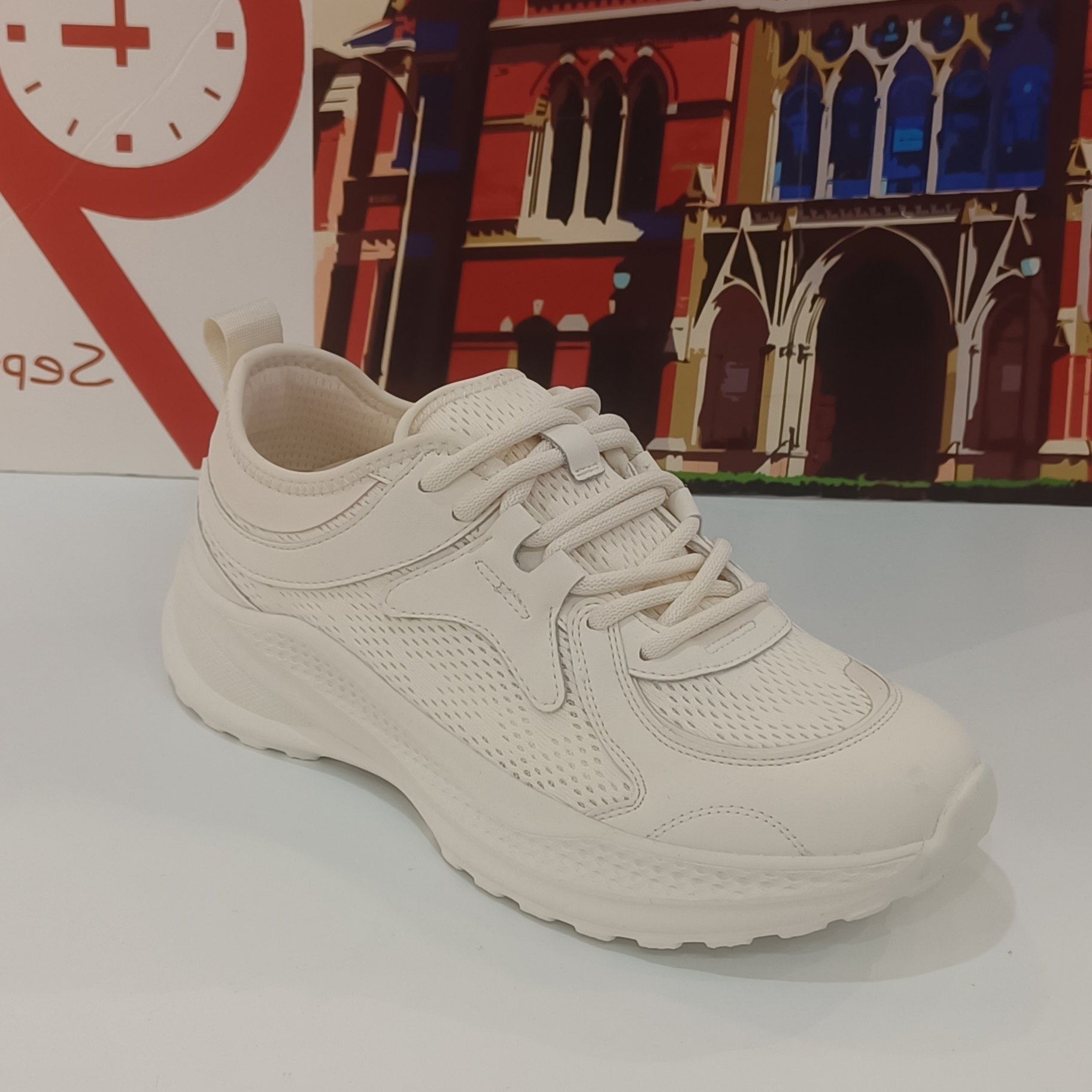 新款网鞋系带厚底透气运动鞋跑步鞋休闲鞋女单鞋M60女鞋专柜正品