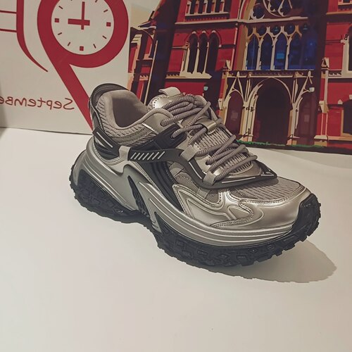 潮牌2024秋新款网面老爹鞋潮轮胎厚底擦色复古休闲脏脏鞋m60男鞋