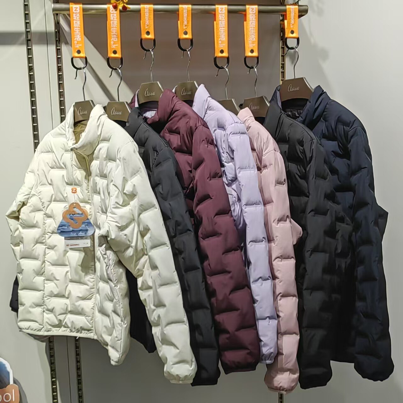 苎依8520秋冬轻羽绒立领女士上衣内胆短款男士棉衣8530冲锋衣内搭