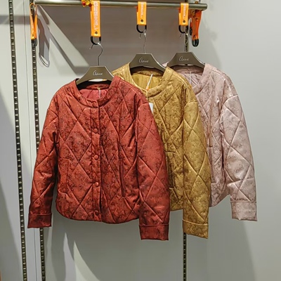 苎依新中式国风女士羊毛圆领棉袄