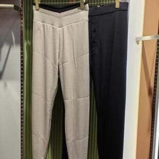 驰色新款女6011男女羊毛裤中厚内穿高腰保暖裤男8011棉裤打底裤