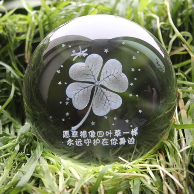 水晶球治愈系透明圆球圣诞