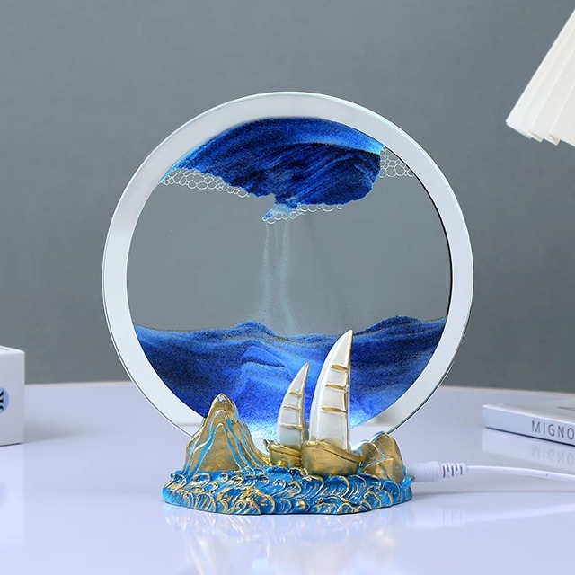 3D流沙画摆件桌面摆件生日礼物
