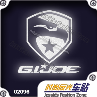 汽车贴纸特种部队鹰盾反光车