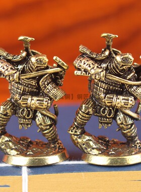 纯黄铜忍者神龟小摆件工艺品