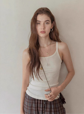 JOEJOE 吊带背心女弹力修身U领打底内搭上衣美背防走光2026年新款