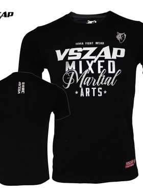 VSZAP综合格斗技MMA运动搏击纯棉T恤男女UFC拳击服休闲上衣健身衣