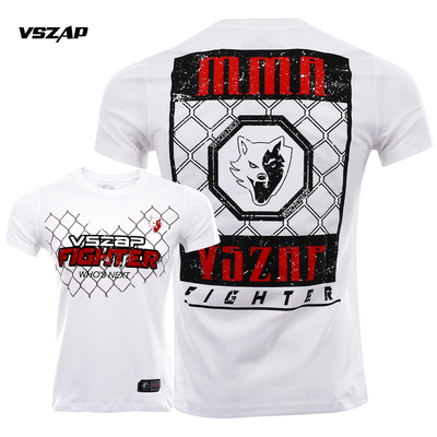 VSZAP格斗弹力MMA男纯棉健身短袖