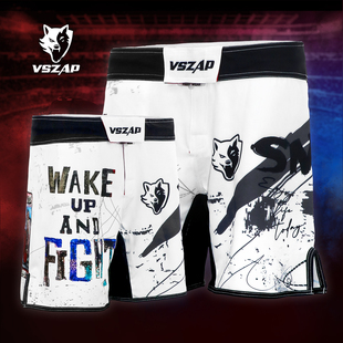 VSZAP觉醒格斗UFC比赛定制踢拳击运动训练MMA短裤男速干泰拳搏击