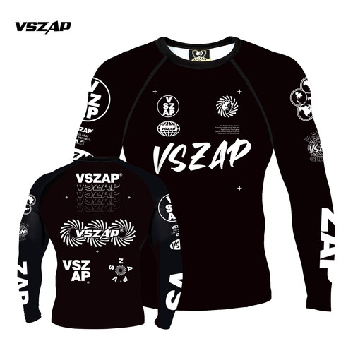 VSZAP巴西柔术长袖MMA速干防磨衣
