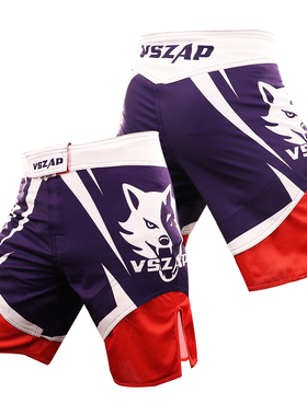VSZAP训练搏击综合格斗MMA短裤泰拳击运动男UFC毒液健身速干散打