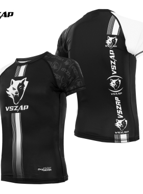 VSZAP格斗训练巴西柔术压缩紧身防磨衣MMA搏击泰拳击服UFC短袖男