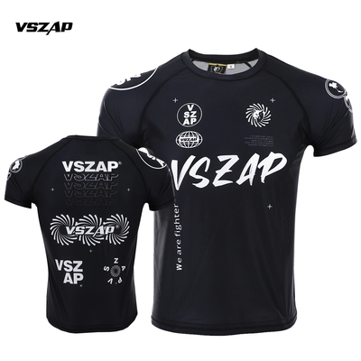 VSZAP健身搏击MMA柔术运动男短袖