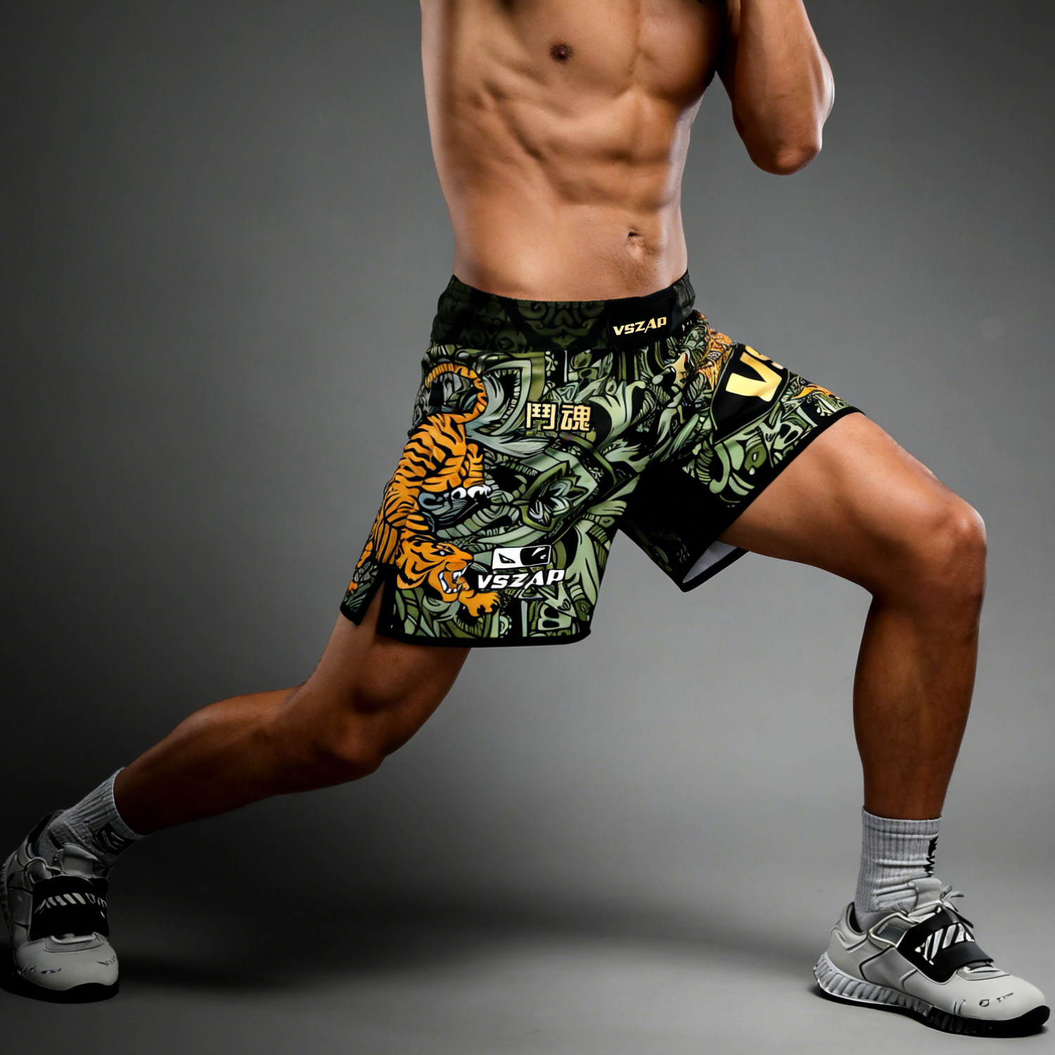 VSZAP速干短裤MMA格斗运动休闲综合训练UFC下装男夏搏击散打健身