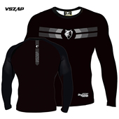 VSZAP巴西柔术速干运动紧身防磨衣长袖 运动T恤UFC男女格斗健身MMA
