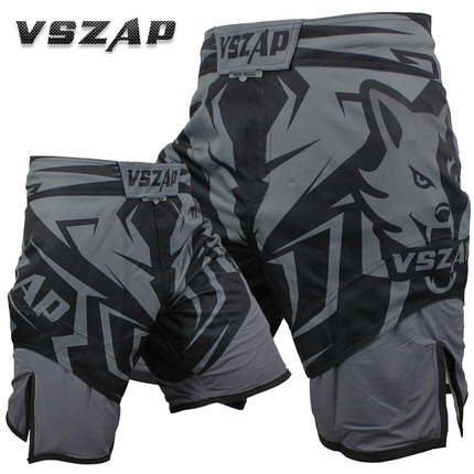 VSZAP速干格斗短裤MMA运动跑步UFC健身搏击训练泰拳击专业比赛男