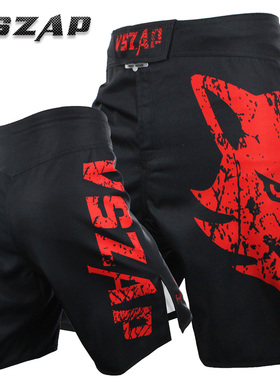 VSZAP GIANT运动短裤MMA训练UFC综合格斗搏击泰拳击健身运动散打