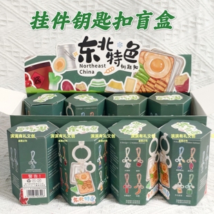 东北特色文创哈尔滨钥匙扣挂件盲盒大碴粥旅游礼物纪念品伴手礼