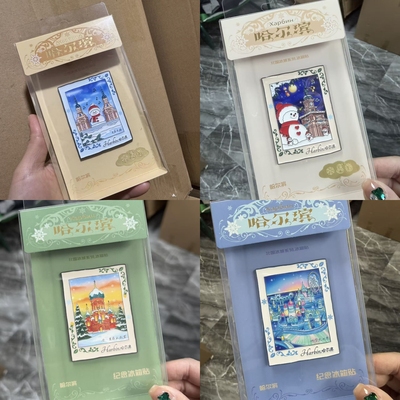 新品哈尔滨大雪人冰箱贴冰雪大世界索菲亚教堂文创旅游礼物纪念品
