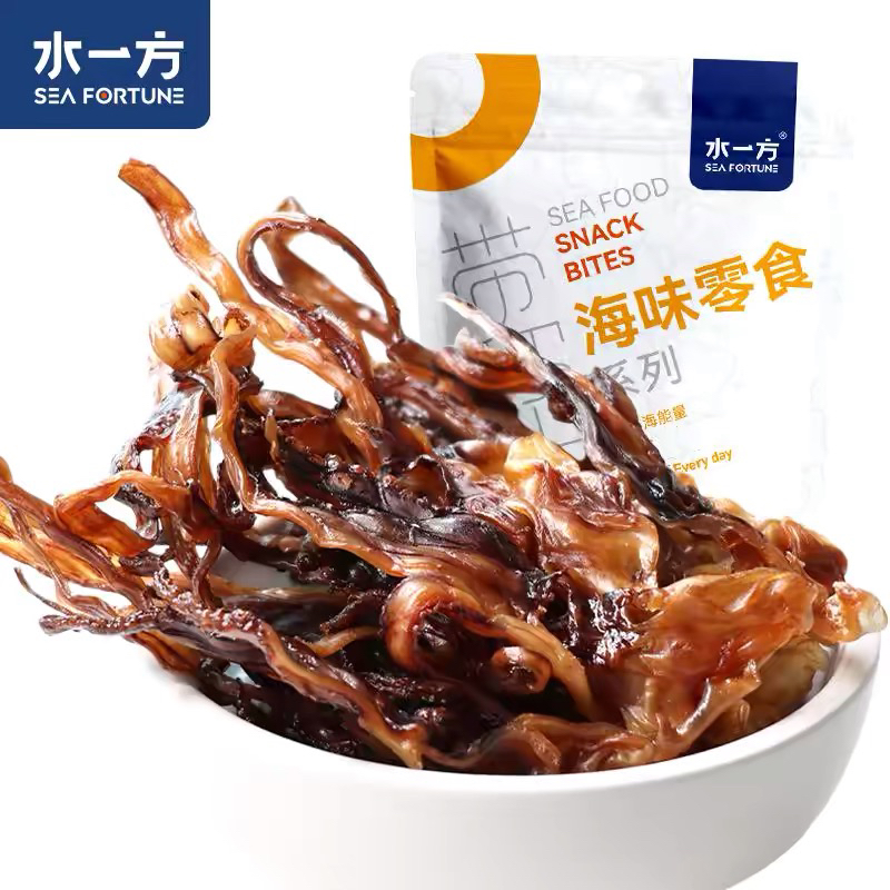 水一方吊干鱿鱼须大连特产风干鱿鱼头开袋即食海味鱿鱼干货零食