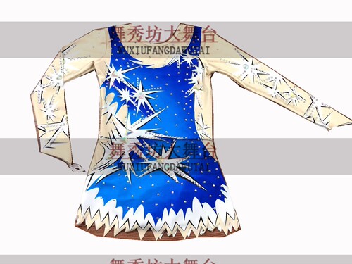 团体技巧啦啦操比赛服 烫钻款啦啦操服 花球操 拉拉队服L-12353