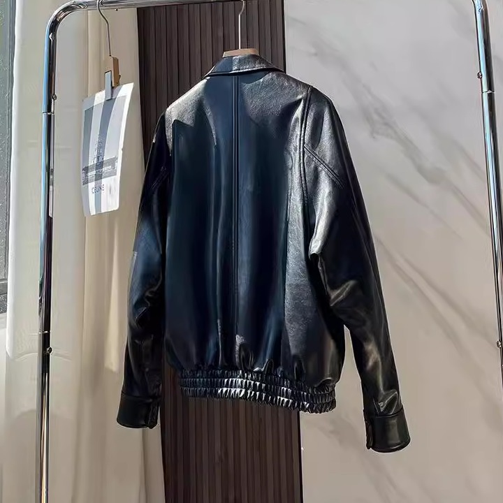 25秋冬新女装百合同款可拆卸羽绒内胆复古油蜡羊皮衣两穿保暖外套
