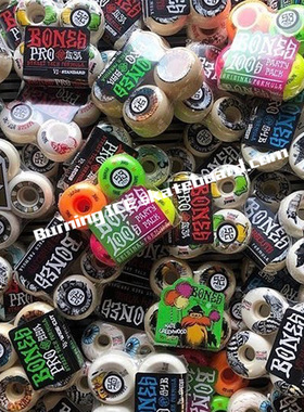 燃烧冰进口美国bones A/STF SPF白骨街式双翘滑板技巧刷街式硬轮