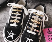 时尚 带扣装 小白鞋 鞋 饰男女情侣 潮搭配饰神器金属水钻 欧美新品