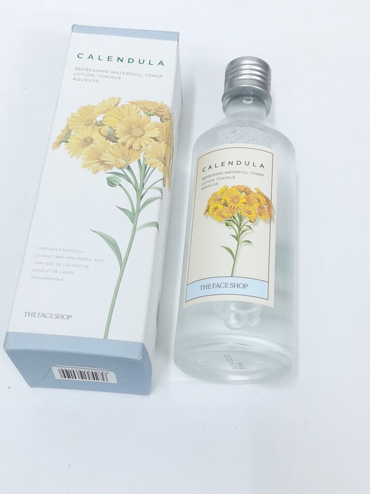 包邮菲诗小铺金盏花净透爽肤水145ml湿敷补水保湿the face shop