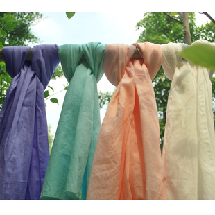 闭店清仓100棉精梳棉柔软印度昆达里尼瑜伽纯棉白色包头巾头多色