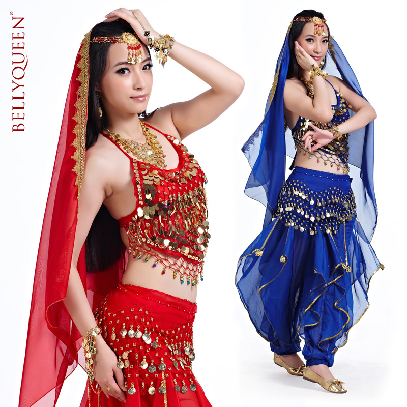 印度舞蹈表演出服套装女装成人新款民族异国风情新疆舞肚皮舞服装