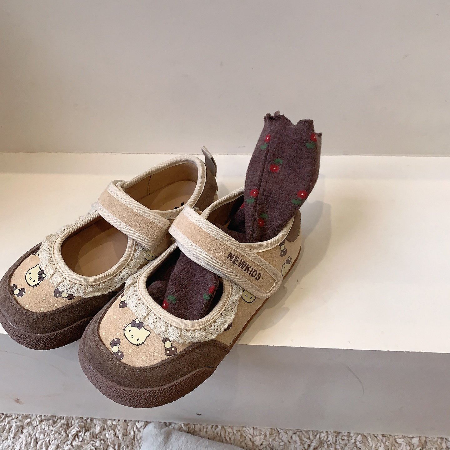 韩版浅口儿童运动鞋卡通女童板鞋春秋2026女孩蕾丝边软底宝宝童鞋,童鞋/婴儿鞋/亲子鞋,板鞋,淘宝优惠券,粉丝福利购,淘宝优惠卷