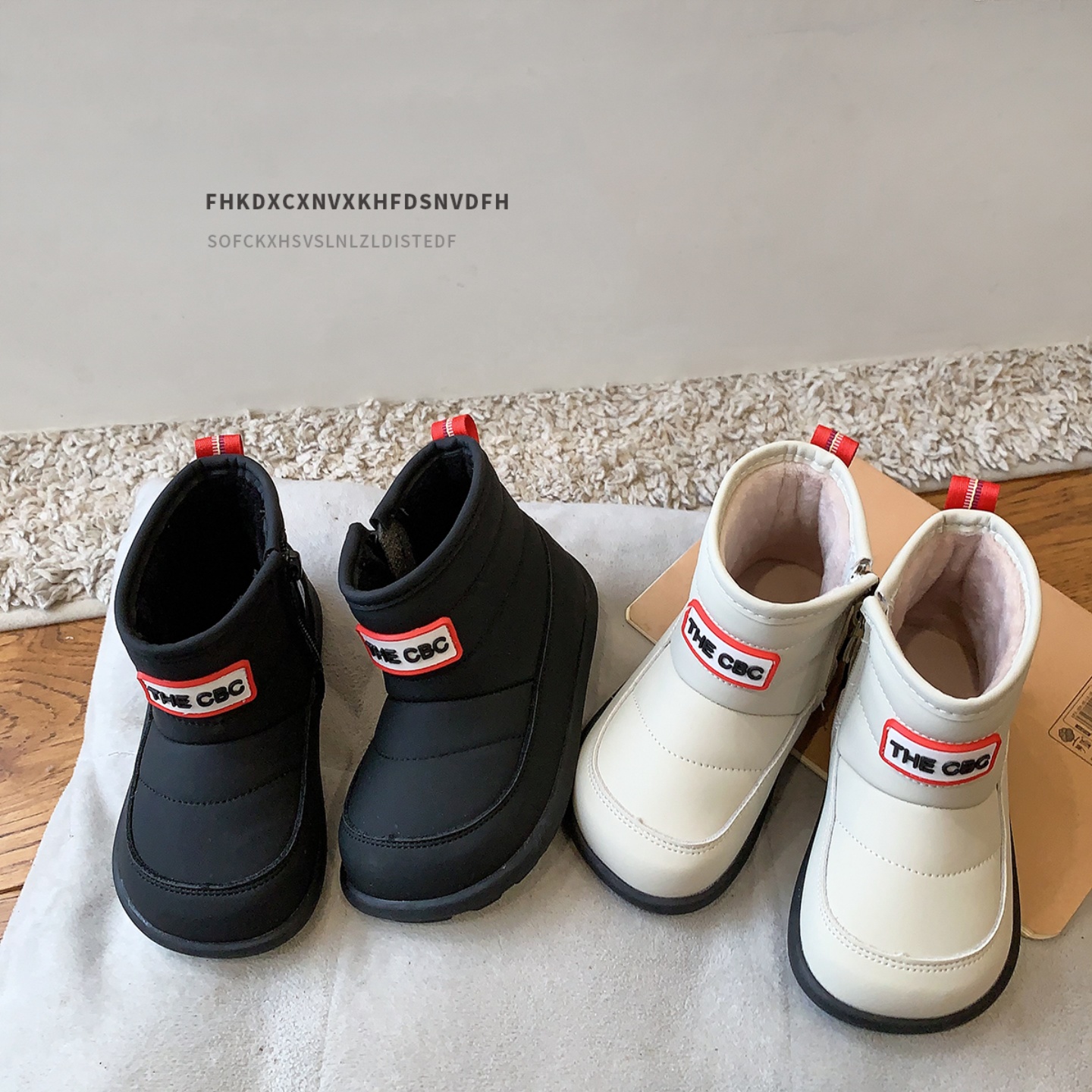 韩版儿童雪地靴2025冬季女童大棉鞋加绒加厚男童棉靴保暖防水童鞋