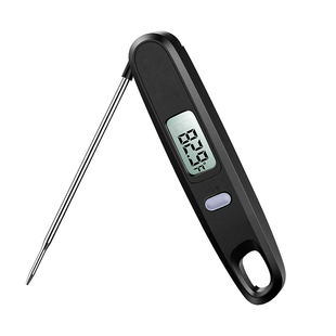 出口厨房温度计油温测量器烤肉测温针食品级304不锈钢针-45/200度